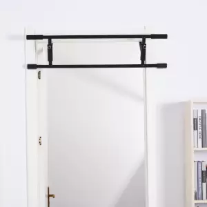 Barra de Pullup Portátil Multifuncional para Ejercicio Estructura Sólido de Acero102x35x25 cm DOMINADAS