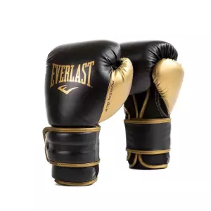 EVERLAST GUANTES POWERLOCK 2R TRAINING BLACK/GOLD BOXEO