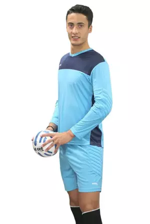 CAMISETA SOFTEE FULL PORTERO - XXL, CELESTE/MARINO