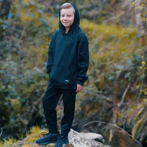 SUDADERA SOFTEE ELEGANT INFANTIL - NEGRO, 8 AÑOS