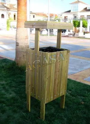 Papelera cuadrada de madera-modelo aldaman 1600x500x640