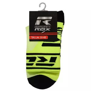 CALCETIN ROX R- RUNNING STEP MEDIA CAÑA - 43-46, AMARILLO FLUOR