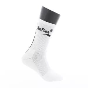 CALCETINES SOFTEE MEDIA CAÑA PREMIUM - BLANCO/NEGRO,