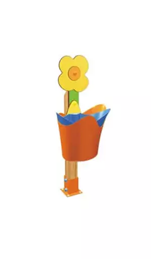 Papelera infantil Flor