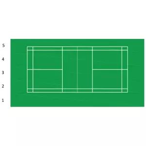 (UD) PISTA DE BADMINTON PORTATIL PAVIGRASS (17,80X9 MTS)