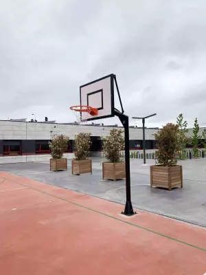 Canastas minibasket S/1.0m fijas ancladas perfil 114mm