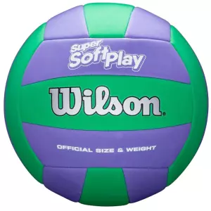 BALON VOLEIBOL WILSON SUPER SOFT PLAY SMU VERDE/LILA