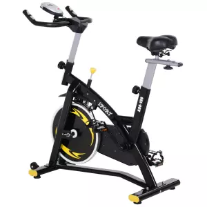 Bicicleta Estática de Spinning Profesional Bicicleta Fitness con Pantalla LCD 47x120x104.5-117cm