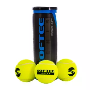 BOTE 3 PELOTAS TENIS SOFTEE PRO X