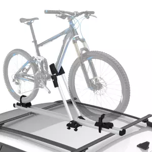 Portabicicletas de Techo para Vehículo Soporte para Bicicletas con Brazo de Pinza Ángulo Ajustable de 0-180 Grados 132x21x66 cm