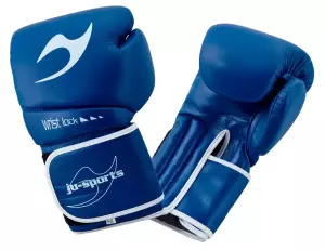 GUANTES C16 "COMPETITOR PRO" 10 OZ PU AZUL JUSPORTS