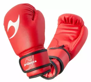 GUANTES BOXEO KIDS ROJO JUSPORTS 4/6/8 ONZAS