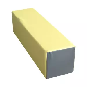FIGURA RECTANGULO 120X30X30 CM AMARILLO/GRIS