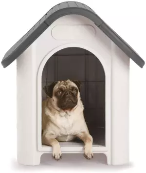 Caseta de Perro Kira Resina Beige/Verde 59x75x66 cm PREGUNTAR STOCK