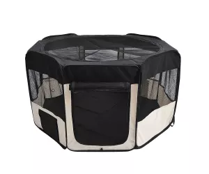 Parque Mascotas Plegable 2 Medida Juego Entrenamiento Dormitorio Perro Cachorros