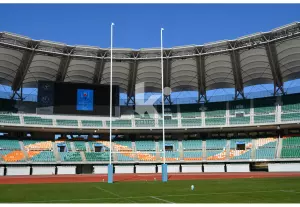PORTERIA RUGBY HARROD MILENIUM 17 M. ANCLAJE BISAGRAS. JUEGO