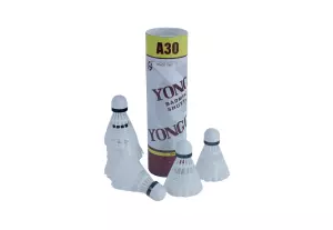 Volantes Badminton Nylon Basic A30, bote 6 uds.