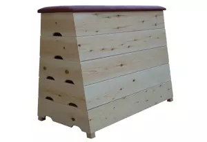 Plinton (Esc. Toledo) Juvenil, 4 segmentos Piramidal. 85x35x100 cm. Tapizado sintético
