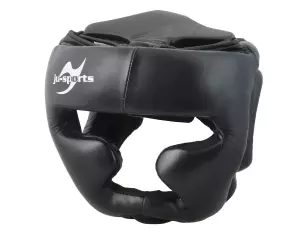 CASCO CERRADO NEGRO BOXEO