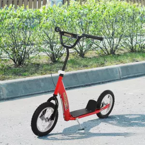Patinete con 2 Neumáticos Inflables para Niños Mayores de 5 Años Ajustable Altura