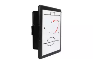 Carpeta rigida de almacenaje con pizarra blanca. Negro WATERPOLO 32 x 24 cm.