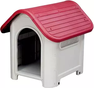 Gardiun Kira Resina Caseta de Perro, Rojo PREGUNTAR STOCK#