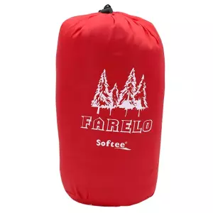 SACO DE DORMIR TRANSFORMABLE SOFTEE 'FARELO' - ROJO, 180X75CM