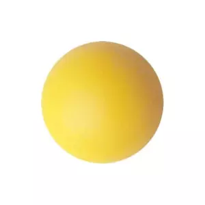 PELOTA HOCKEY/FLOORBALL SOFT - BLANCO/AMARILLO,7,5CM
