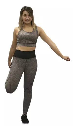 LEGGING SOFTEE FIT ALEXIA - GRIS VIGORE/FUCSIA, M