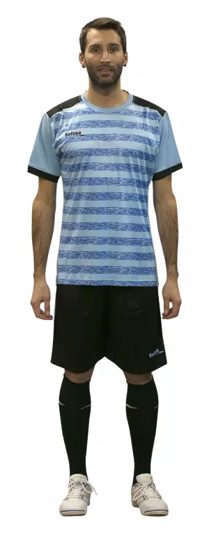 SET SOFTEE LEADER ADULTO - CELESTE/NEGRO, S