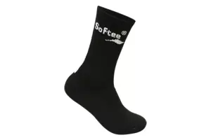 CALCETINES SOFTEE MEDIA CAÑA PREMIUM - NEGRO/BLANCO,