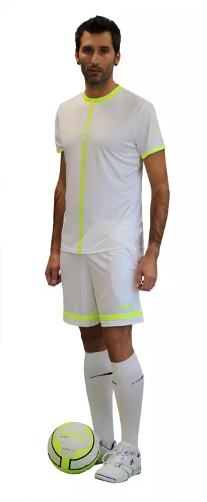 CAMISETA SOFTEE TIPEX NIÑO  - BLANCO/AMARILLO FLUOR, 12 AÑOS