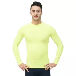 CAMISETA TÉRMICA SOFTEE BUBBLE ADULTO - AMARILLO FLUOR, M/L