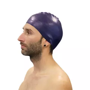 GORRO NATACION SILICONA SOFTEE - ROYAL, SENIOR