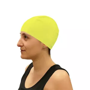 GORRO NATACION LICRA SOFTEE SENIOR - AMARILLO FLUOR, SENIOR
