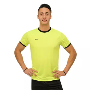 CAMISETA SOFTEE GALAXY NIÑO - 12 AÑOS, AMARILLO FLUOR/NEGRO