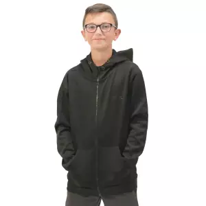 CHAQUETA CREMALLERA SOFTEE ELEGANT INFANTIL - 14 AÑOS, NEGRO