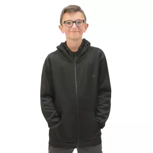 CHAQUETA CREMALLERA SOFTEE ELEGANT INFANTIL - 12 AÑOS, NEGRO