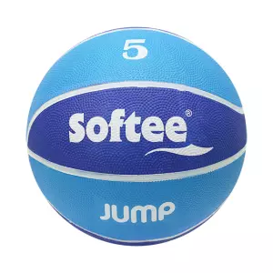 BALON BALONCESTO NYLON SOFTEE JUMP - 5, CELESTE/ROYAL