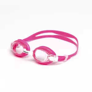 "Gafa Nessy Pro Monobloc infantil.   Color: Transparente(lentes)-Rosa-Blanco"