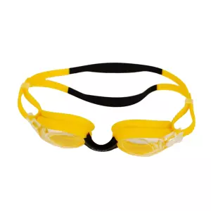 "Gafa Nessy Pro Monobloc infantil.   Color: Transparente(lentes)-Amarillo-Negro."