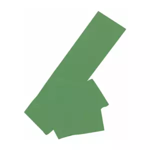 Banda de látex para ejercicios. 150x15 cm. grosor 0.45 mm. verde