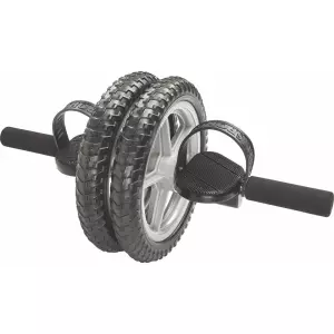 Rueda de ejercicios. ø 30 cm ABDOMINAL Rueda Abdominal Doble Ø30cm Con Agarres Ergonómicos De Vinilo Y Sujeciones Para Los Pies