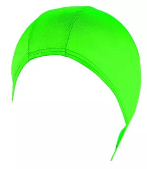 Gorro natacion elastan en bolsa. verde
