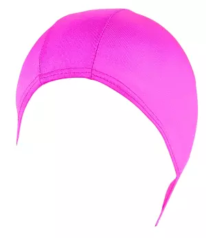 Gorro natacion elastan en bolsa. rosa