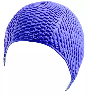 Gorro natacion de aire en caucho. bolsa. Marino