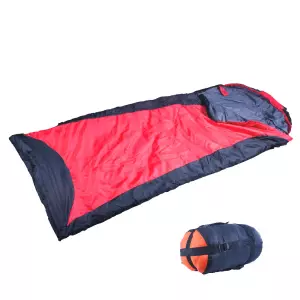 Saco Ultralight (190+30)x75CM.Negro/rojo