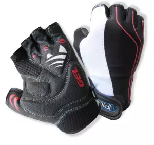 Guantes ciclismo mod. STRIPE elastano/algodón palma malla/GEL. Talla XL