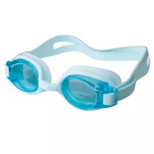 Gafas natación junior FUNNY. doble banda silicona. monobloc