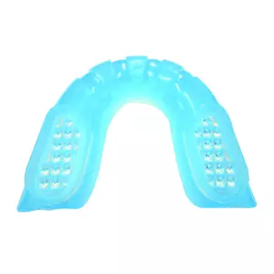 Protector bucal simple AZUL con GEL y almohadilla
